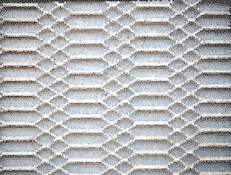 Illustrated grey mosaic steel grating