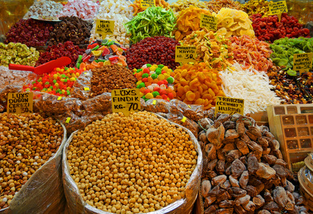 Varieties of Turkish sweetsの写真素材