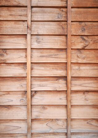 Wooden wall with beamの写真素材