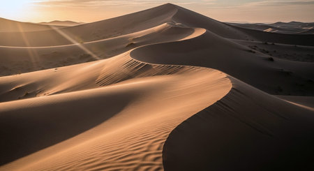 Sand dunes in Maspalomas, Gran Canaria, Canary Islands, Spain