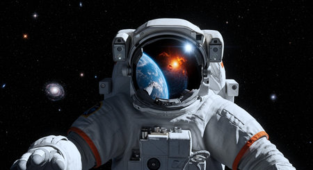 Astronaut in outer space.