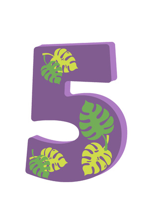 Dinosaur figures for designing birthday or dino party invitation, greeting card, sticker, banner, logo, icon, poster. Bright cute numbers from 0 to 9 designed like baby dinosaursのイラスト素材