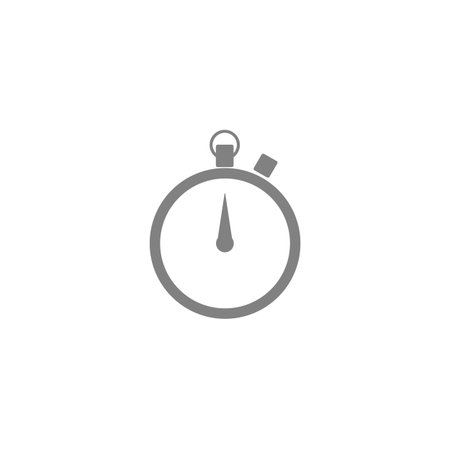 Vector flat style icon - stopwatch or timer or chronometer - for logo, icon, poster, banner, sport...