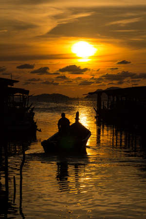 Fisherman gone fishingの写真素材
