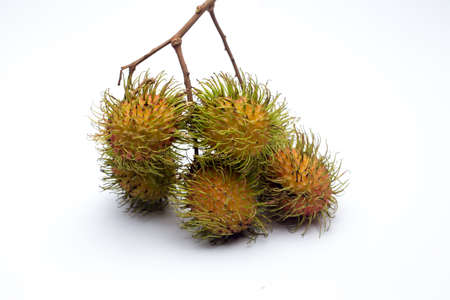 Tropical fruit called rambutanの写真素材