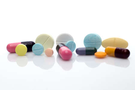 pills and tablet medicineの写真素材