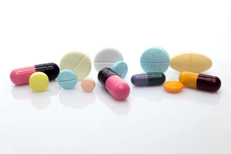 pills and tablet medicineの写真素材