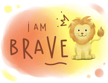 Handwrite Illustration - Kids inspirational wordの写真素材