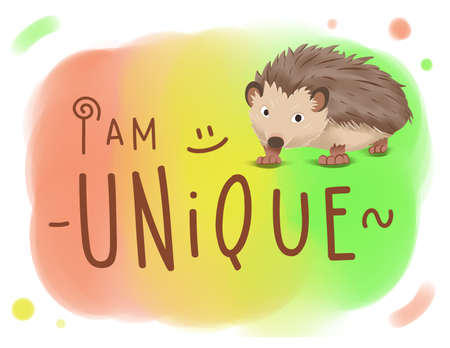 Handwrite Illustration - Kids inspirational wordの写真素材