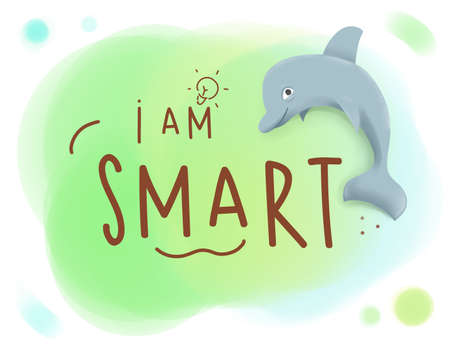 Handwrite Illustration - Kids inspirational wordの写真素材