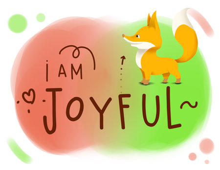 Handwrite Illustration - Kids inspirational wordの写真素材