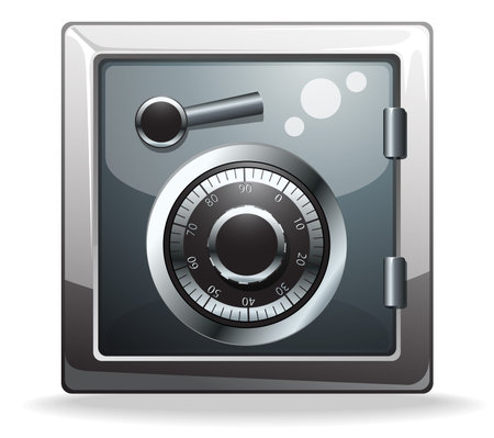 bank safety boxのイラスト素材