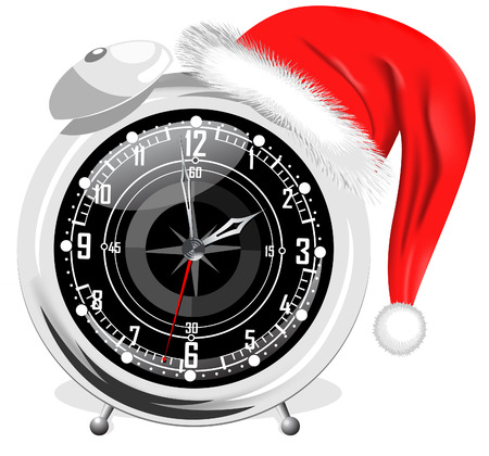 New Year alarm clockのイラスト素材