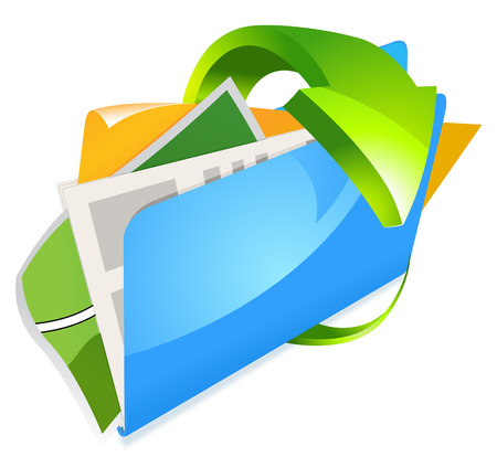 Folder with documents のイラスト素材