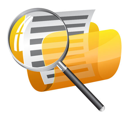 search in folderのイラスト素材