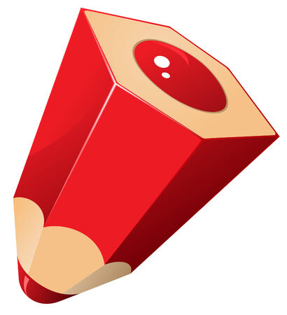 red pencilのイラスト素材