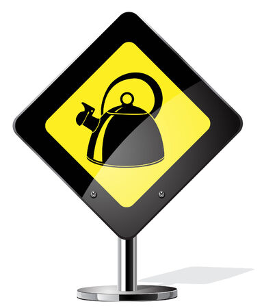 teapot signのイラスト素材