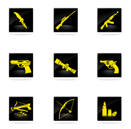 Weapon symbolsのイラスト素材