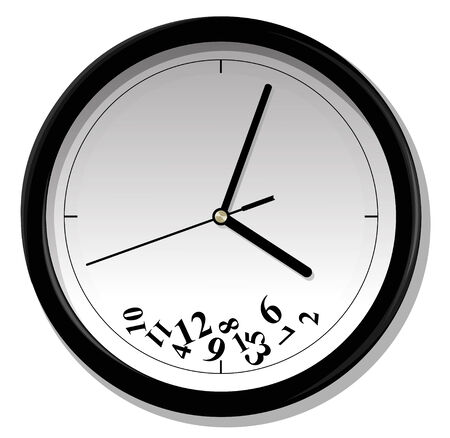 Vector illustration of clockのイラスト素材