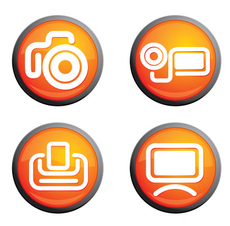 media icon setのイラスト素材