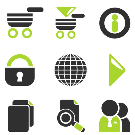 Web site vector icon setのイラスト素材