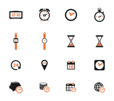 Time simply icons for webのイラスト素材