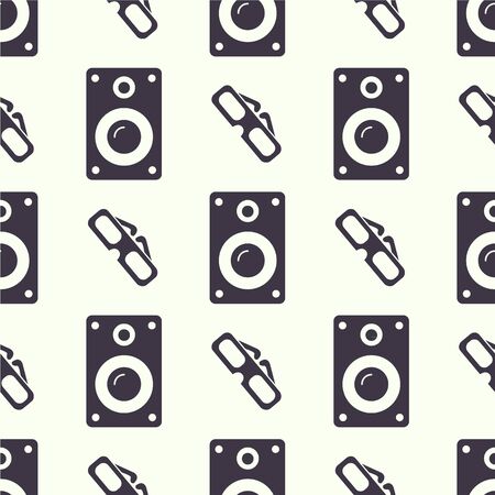 Music pattern simple seamless vector pattern, vector backgroundのイラスト素材