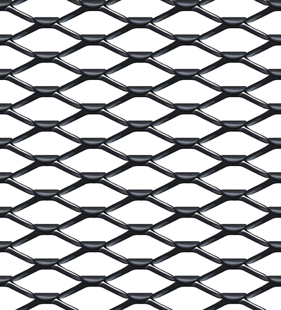 Steel mesh seamless vector pattern, vector backgroundのイラスト素材