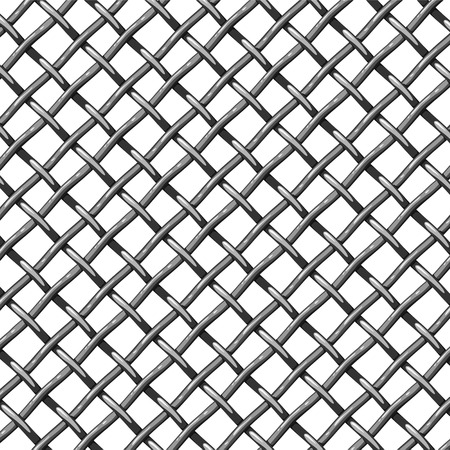 Steel mesh seamless vector pattern, vector backgroundのイラスト素材