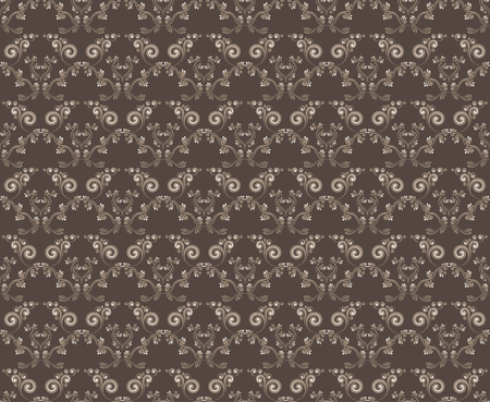 illustration of seamless floral background in vintage styleのイラスト素材