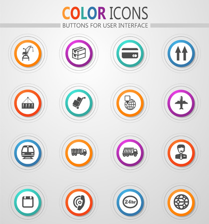 Logistic vector icons for user interface designのイラスト素材