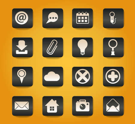 user interface vector icons for web and user interface designのイラスト素材