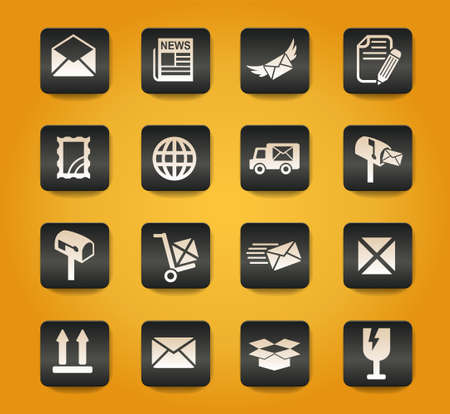 post service web icons for user interface designのイラスト素材