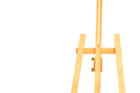 easel isolated on a white background の写真素材