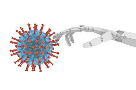 Robotic touch to virus examination and research for cure
