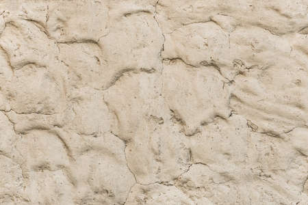 Light beige clay wall with abstract pattern sand texture background.の写真素材