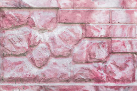 Modern brick wall with abstract stone pattern paint texture background.の写真素材