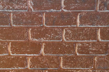 Brown dark urban brick wall texture background.の写真素材