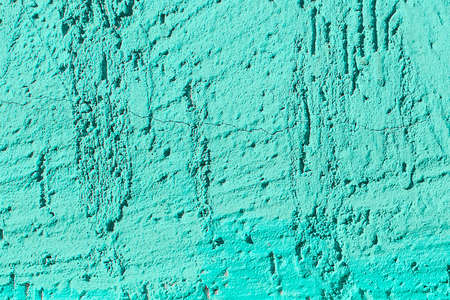 Aquamarine or turquoise abstract stucco pattern wall texture plaster background.の写真素材