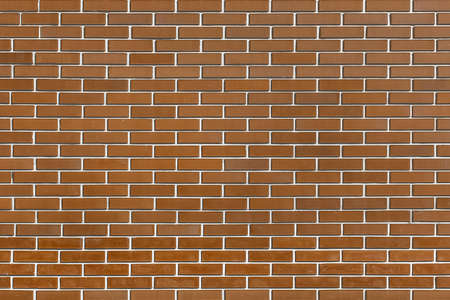 Brown brick wall building modern facade texture background.の写真素材