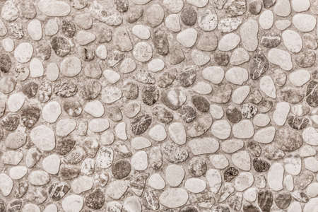 Abstract ceramic tile pattern, texture small stones floor background.の写真素材