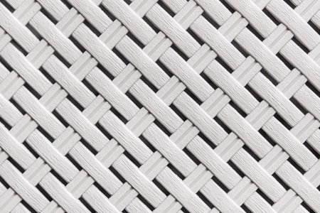 White seamless texture basket background, abstract geometric diagonal lines pattern.