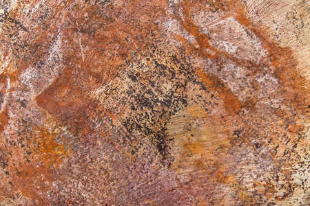 Old rusty metal dirty brown texture with abstract pattern, corrosion background.の写真素材