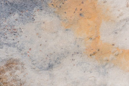 Chemical toxic waste. Pollution of the environment and ecology. Dangerous dirty sand, soil and ground. Fertilizer background white ammonia.の写真素材