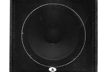 Sound music loudspeaker stereo audio loud bass acoustic speaker close-up background.の写真素材