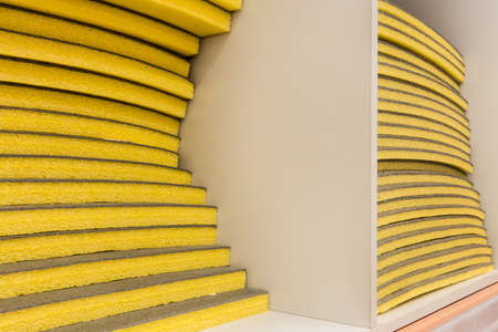 Building sheet material for thermal and sound insulation eco mineral euroblock foamed polyethylene construction.の写真素材