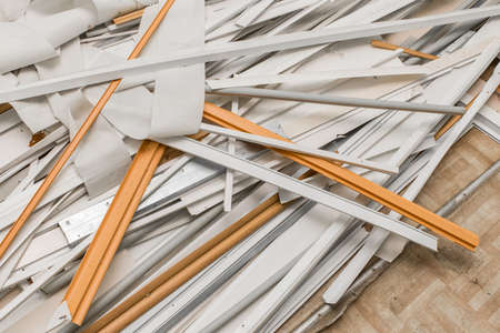 Plastic waste dirty materials old garbage disposal recycle.の写真素材