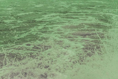 Surface of dirty contaminated toxic poisonous radiation water global problems of environmental...