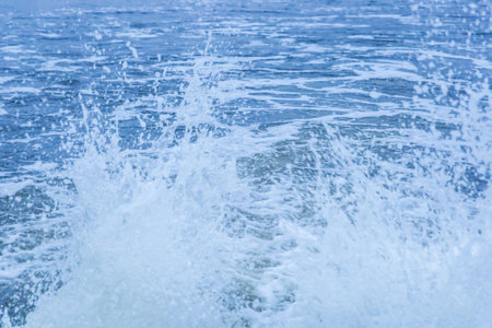 Splashes and dynamic of cold wastewater drop nature movement water.
