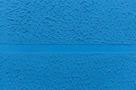 Blue Plaster Wall Texture Design Rough Pattern Abstract Stucco Background.